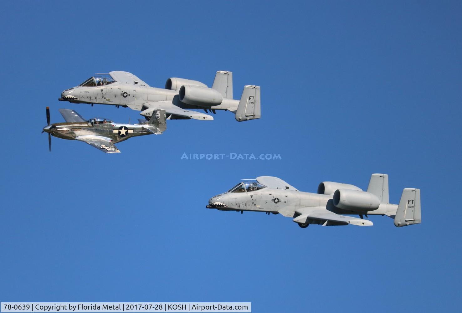 78-0639, 1978 Fairchild Republic A-10C Thunderbolt II C/N A10-0259, 3 ship heritage flight zx