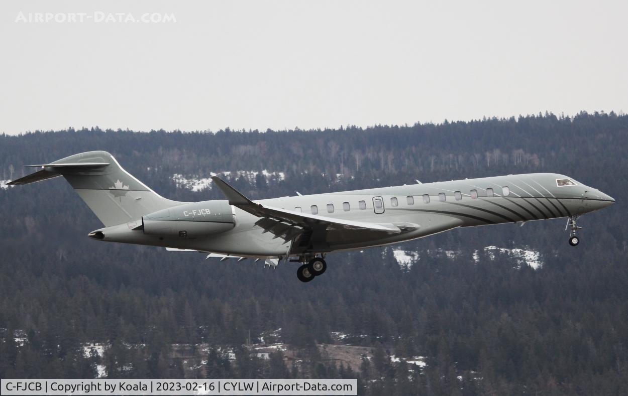 C-FJCB, 2020 Bombardier BD-700-2A12 Global 7500 C/N 70057, Arrival from Toronto.