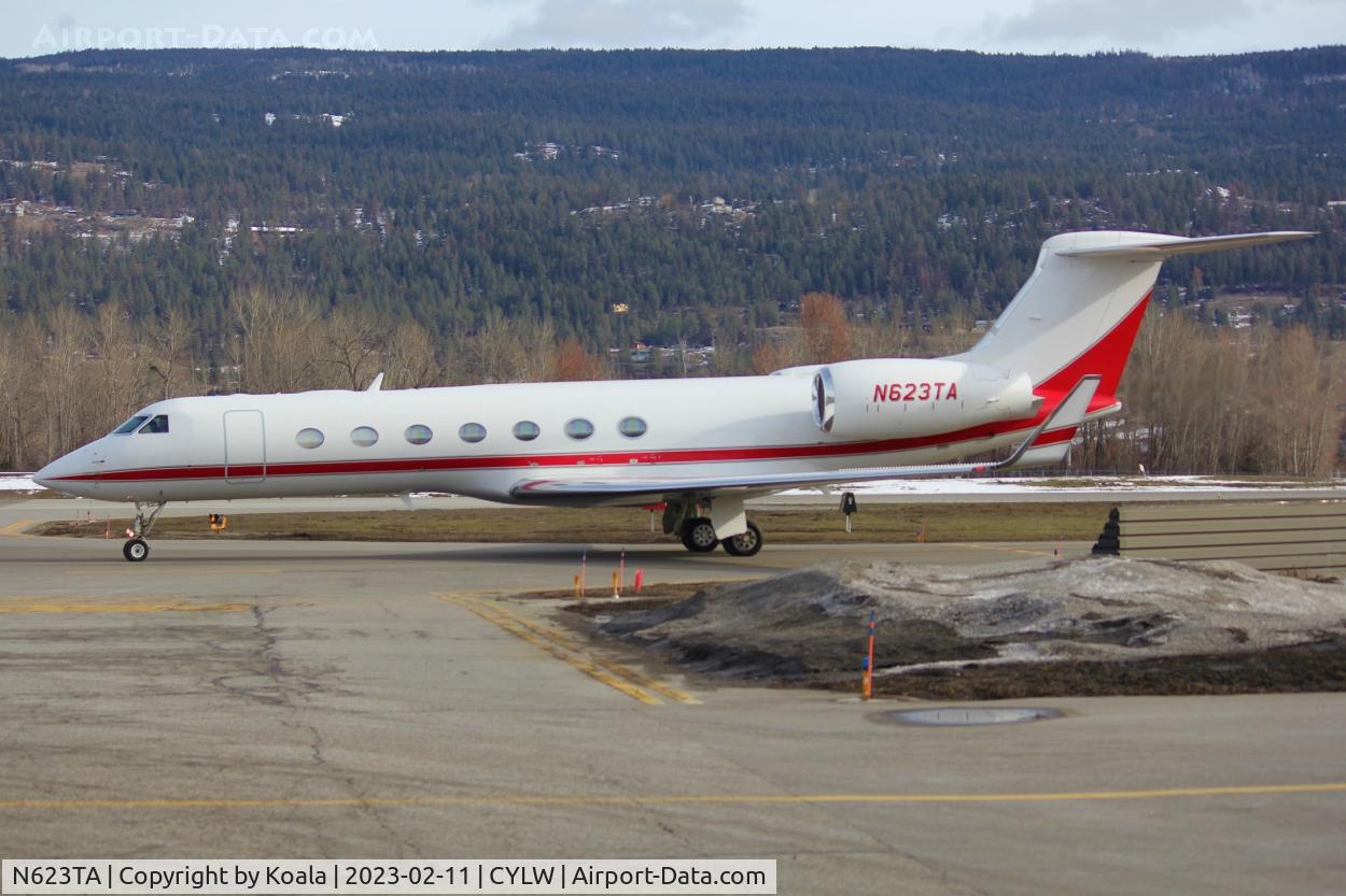 N623TA, 2012 Gulfstream GV-SP (G550) C/N 5374, Arrival from Salt Lake City (SLC,NV).