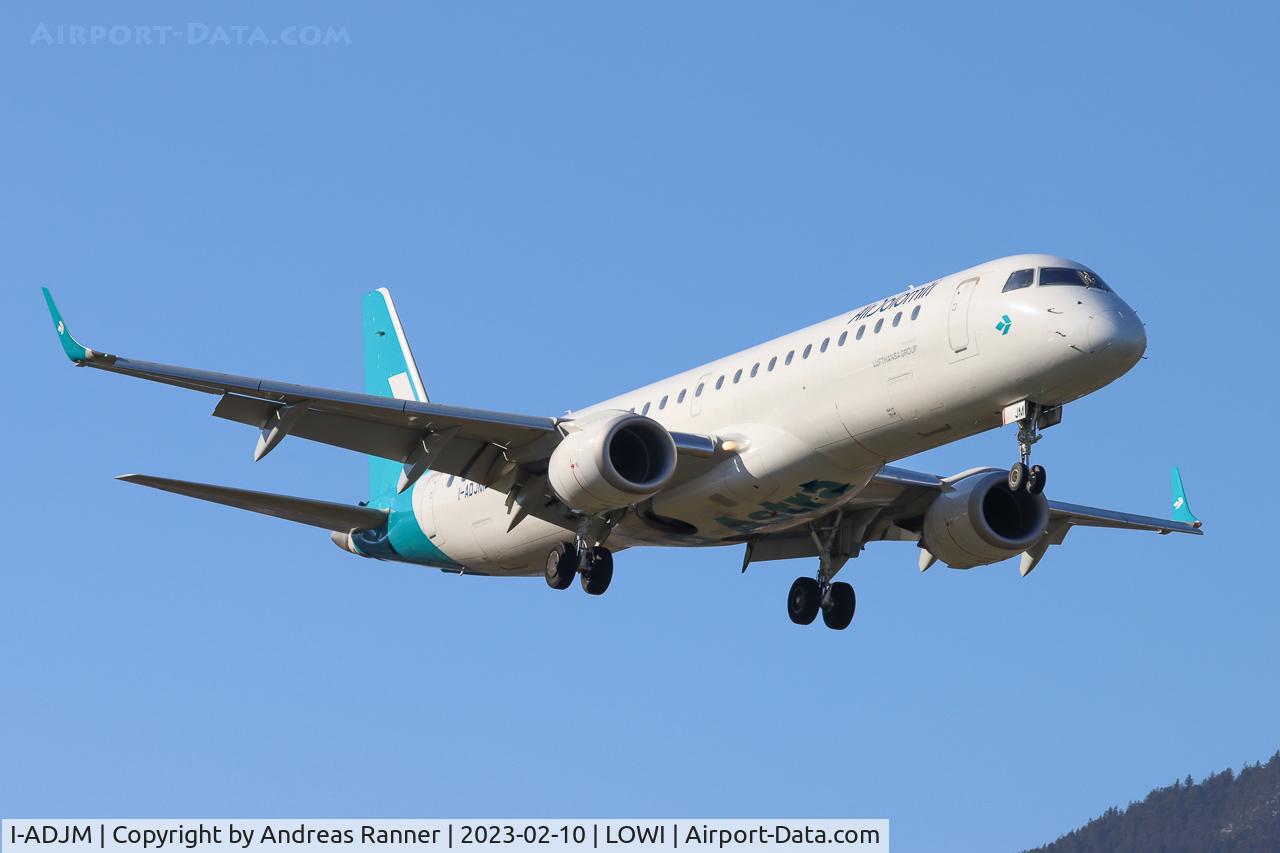 I-ADJM, 2009 Embraer 195LR (ERJ-190-200LR) C/N 19000258, Air Dolomiti ERJ195