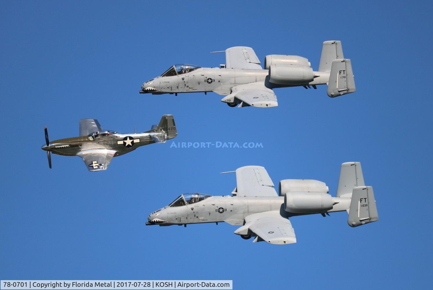 78-0701, 1978 Fairchild Republic A-10C Thunderbolt II C/N A10-0321, 3 ship heritage flight zx