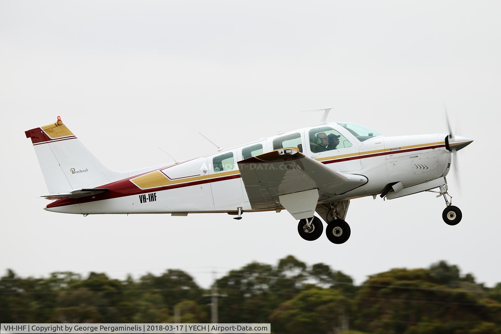 VH-IHF, 1978 Beech A36 Bonanza 36 C/N E-1356, Antique Aeroplane Assn of Australia National Fly-in.