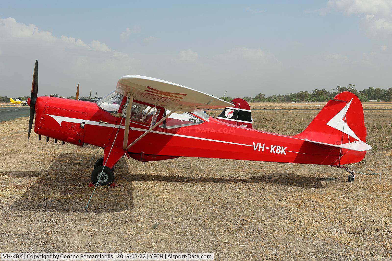 VH-KBK, 1951 Auster J-1B Aiglet C/N 2685, Antique Aeroplane Assn of Australia National Fly-in.