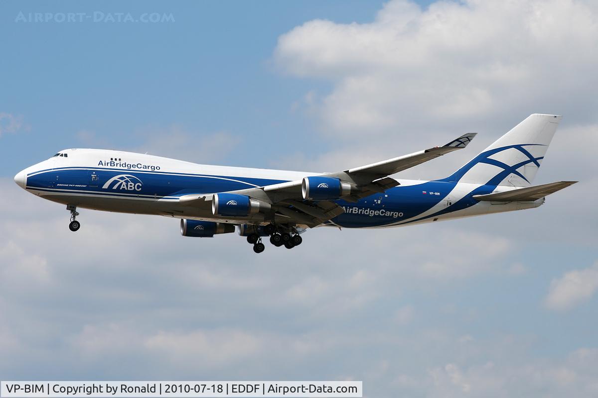 VP-BIM, 2008 Boeing 747-4HAERF C/N 35237, at fra