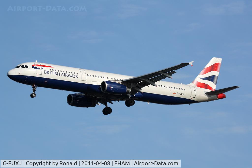 G-EUXJ, 2007 Airbus A321-231 C/N 3081, at spl