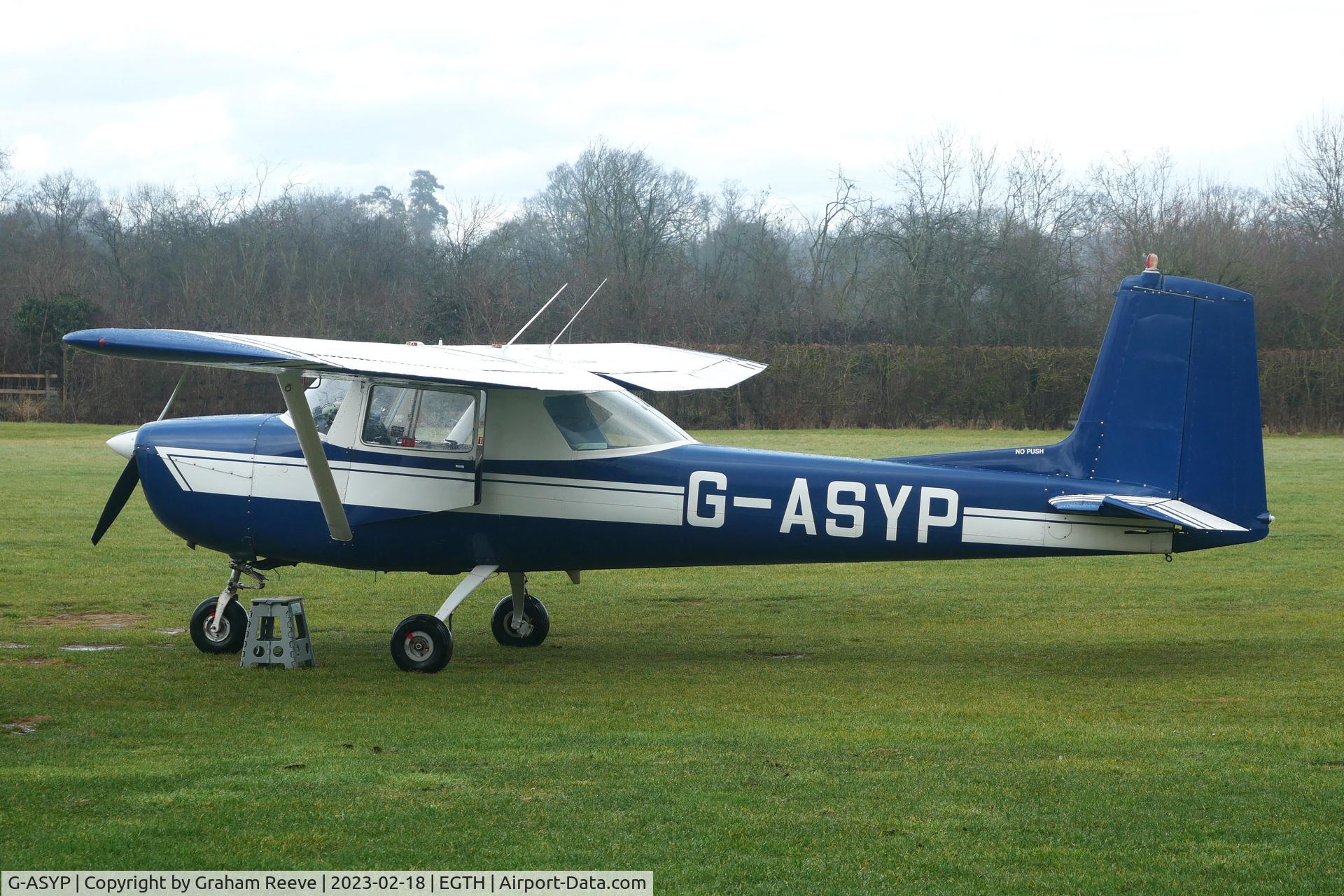 G-ASYP, 1964 Cessna 150E C/N 150-60794, Parked at Old Warden.