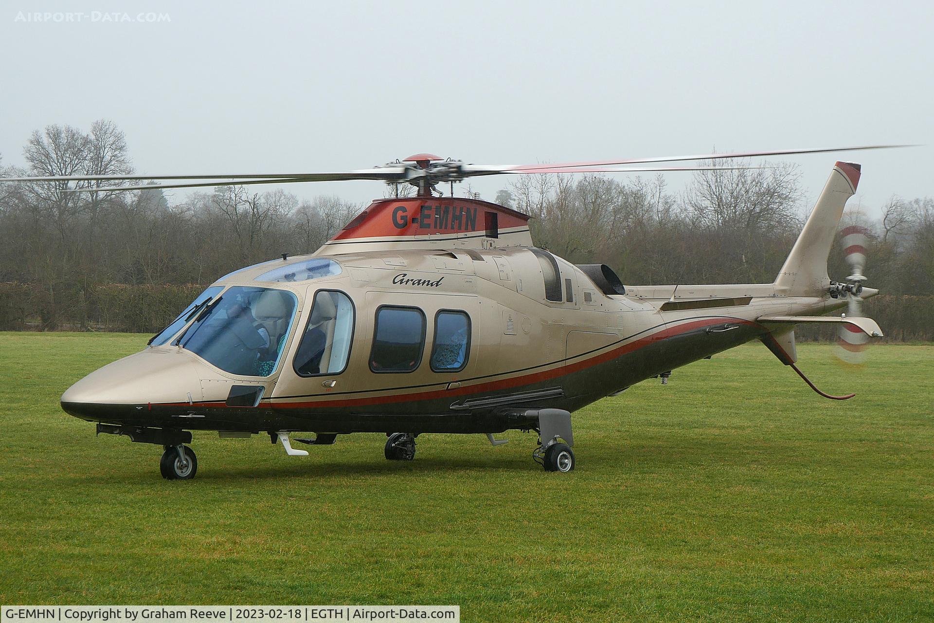 G-EMHN, 2010 Agusta A109S Grand C/N 22154, On the ground at Old Warden