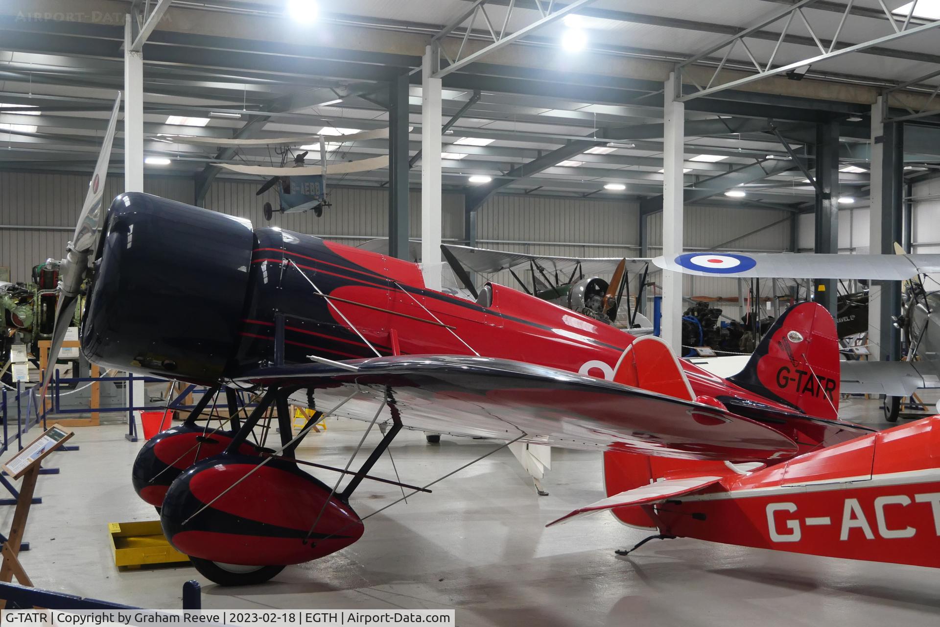 G-TATR, 2012 Travel Air Type R Racer Replica C/N LAA 362-14892, On display at the Shuttleworth Collection, Old Warden.