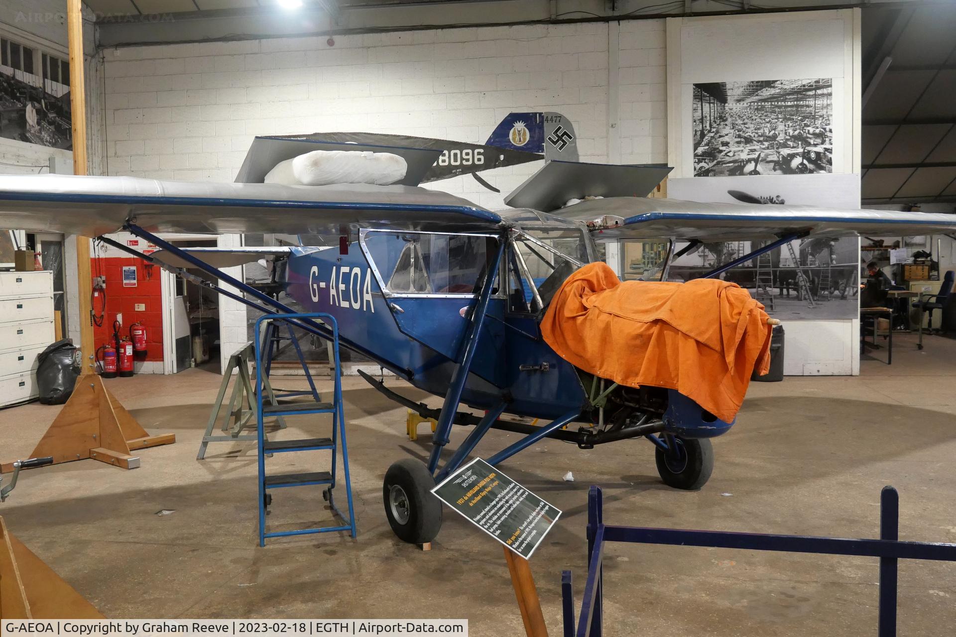 G-AEOA, 1931 De Havilland DH.80A Puss Moth C/N 2184, On display at the Shuttleworth Collection, Old Warden.