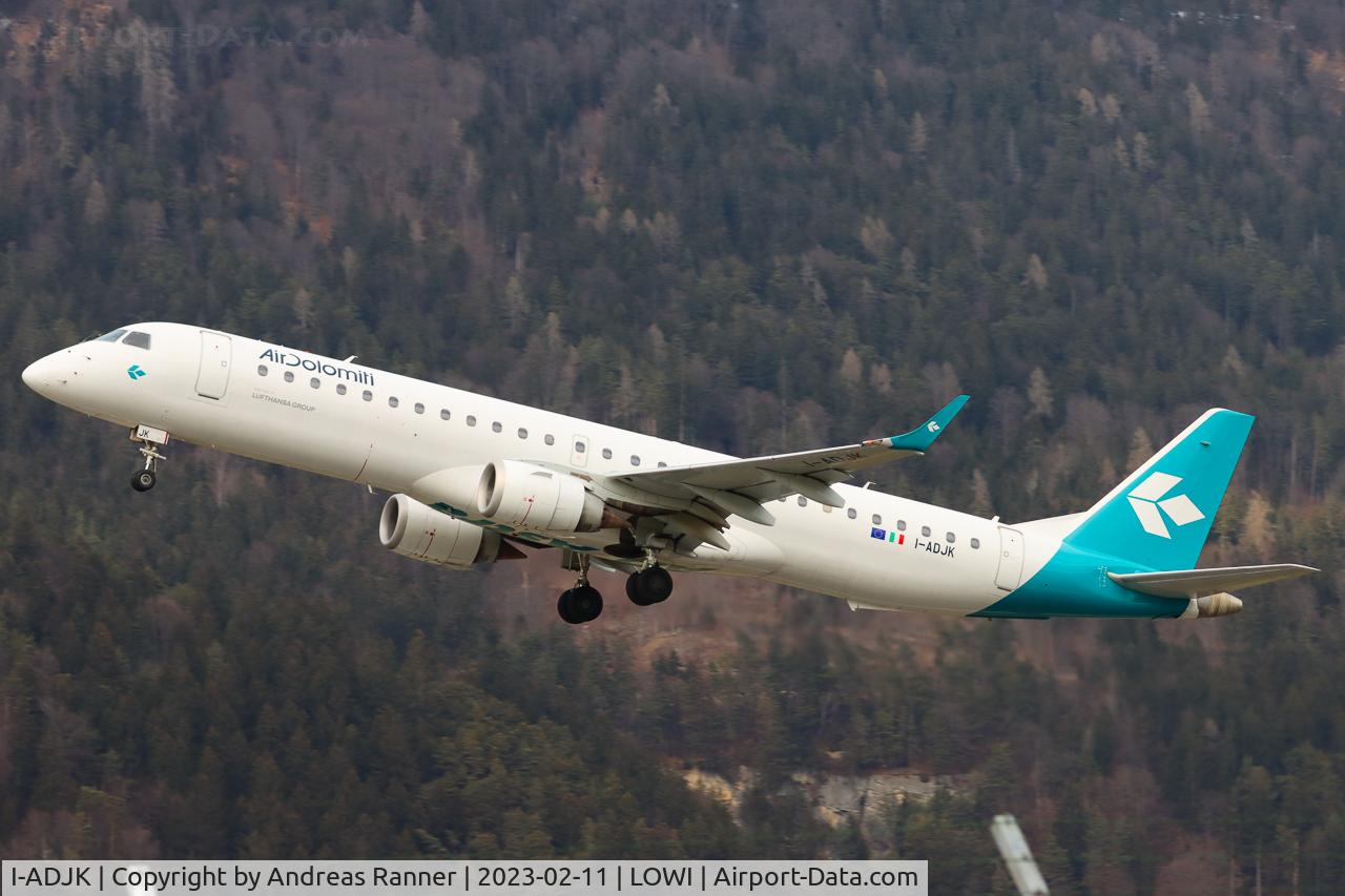 I-ADJK, 2009 Embraer 195LR (ERJ-190-200LR) C/N 19000245, Air Dolomiti ERJ195