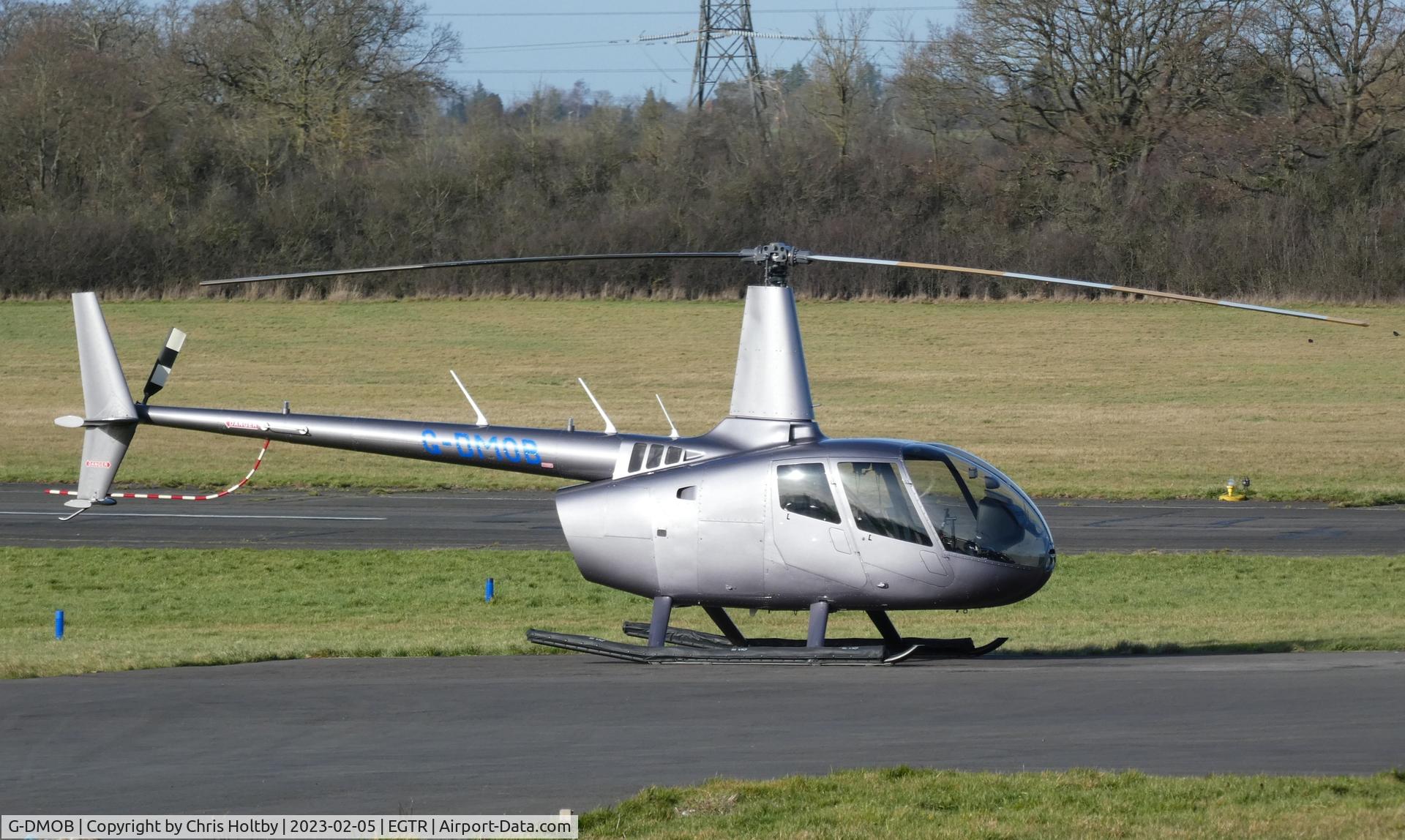 G-DMOB, 2018 Robinson R66 Turbine C/N 0872, Parked at Elstree Aerodrome