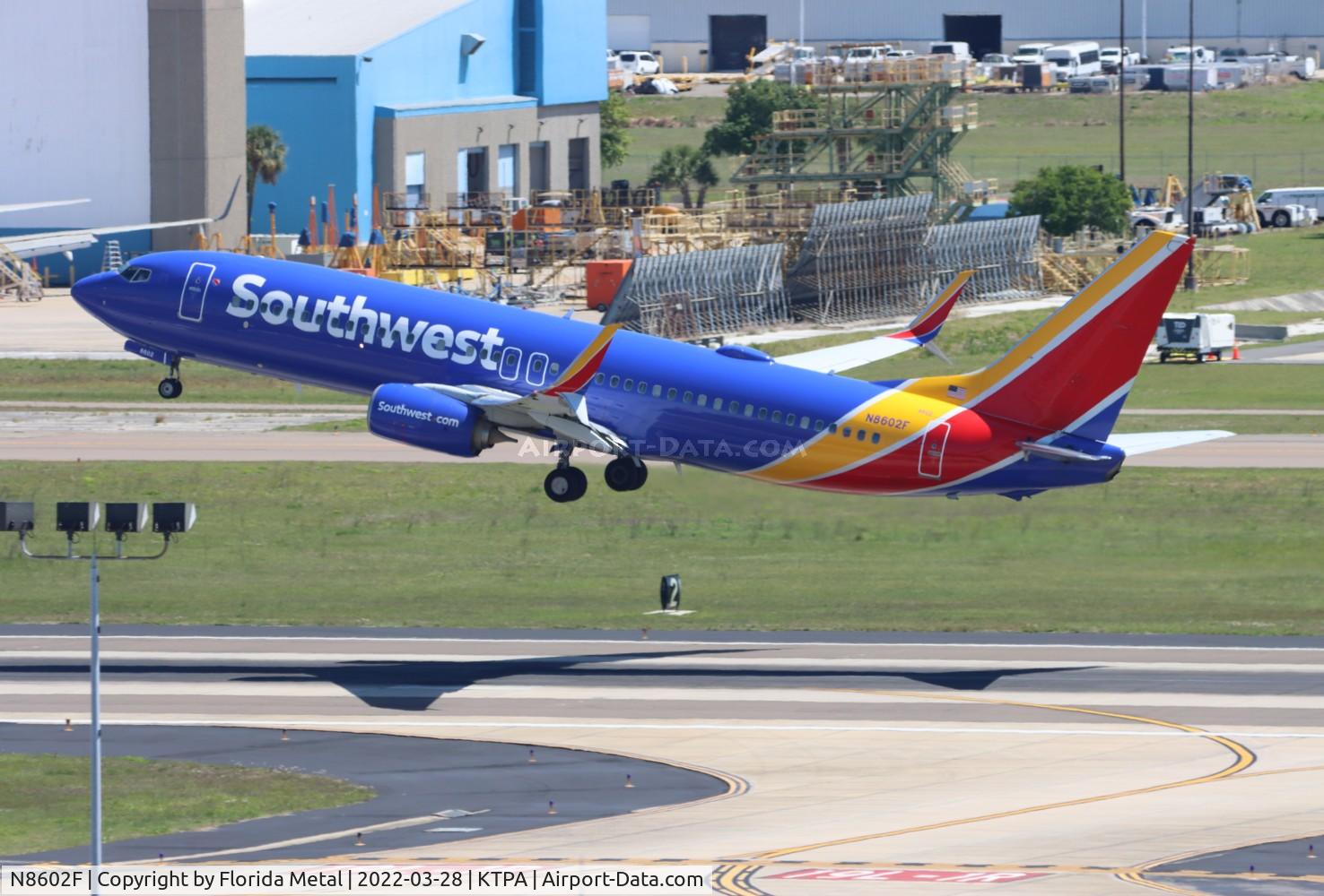 N8602F, 2012 Boeing 737-8H4 C/N 38110, TPA 2022