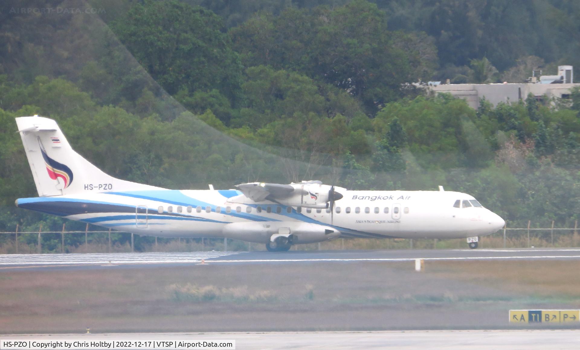 HS-PZO, 2018 ATR 72-600 C/N 1549, Just landed at Phuket Int. Airport