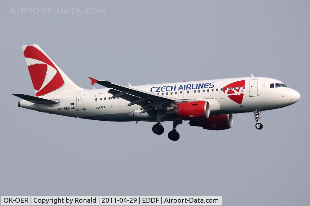 OK-OER, 2009 Airbus A319-112 C/N 3892, at fra
