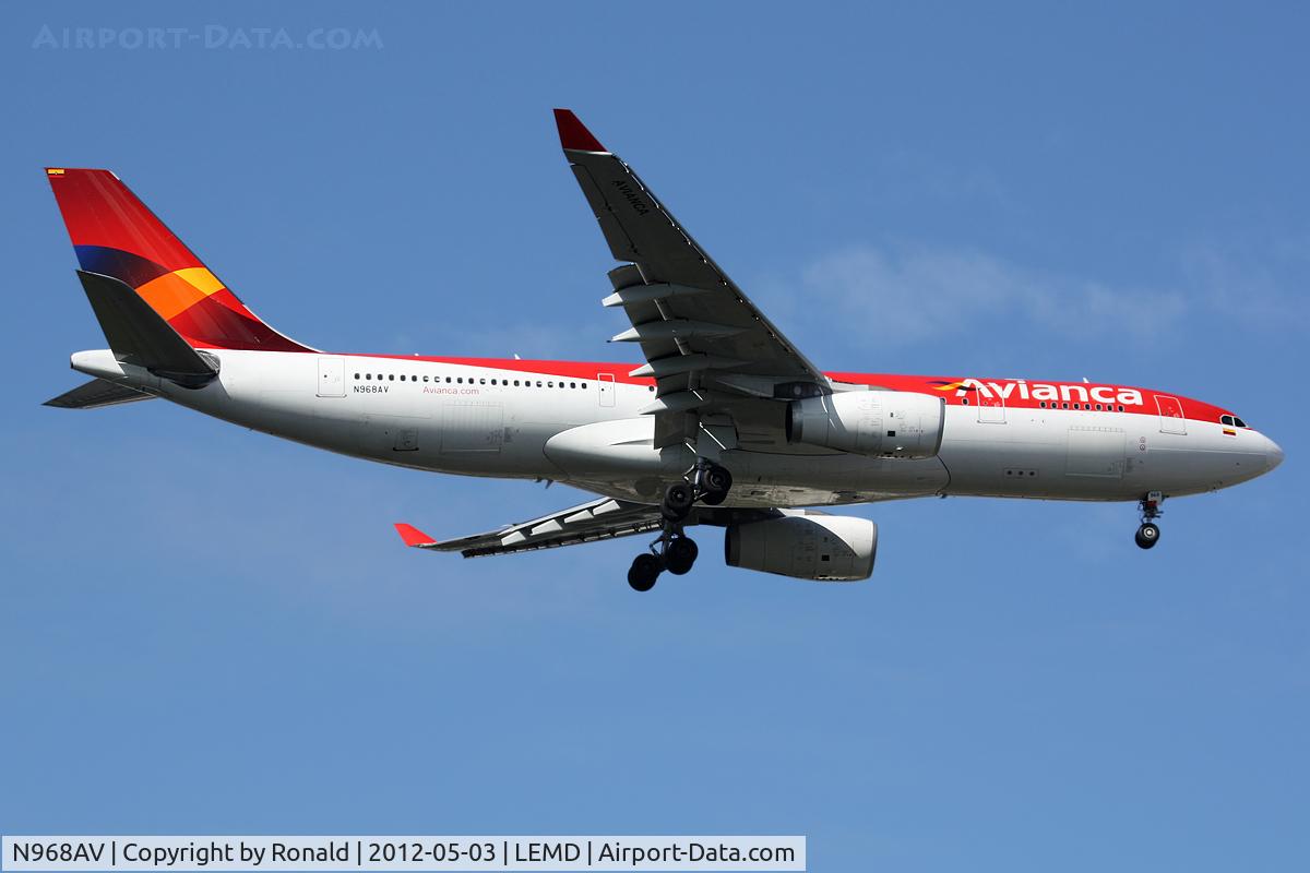 N968AV, 2009 Airbus A330-243 C/N 1009, at mad