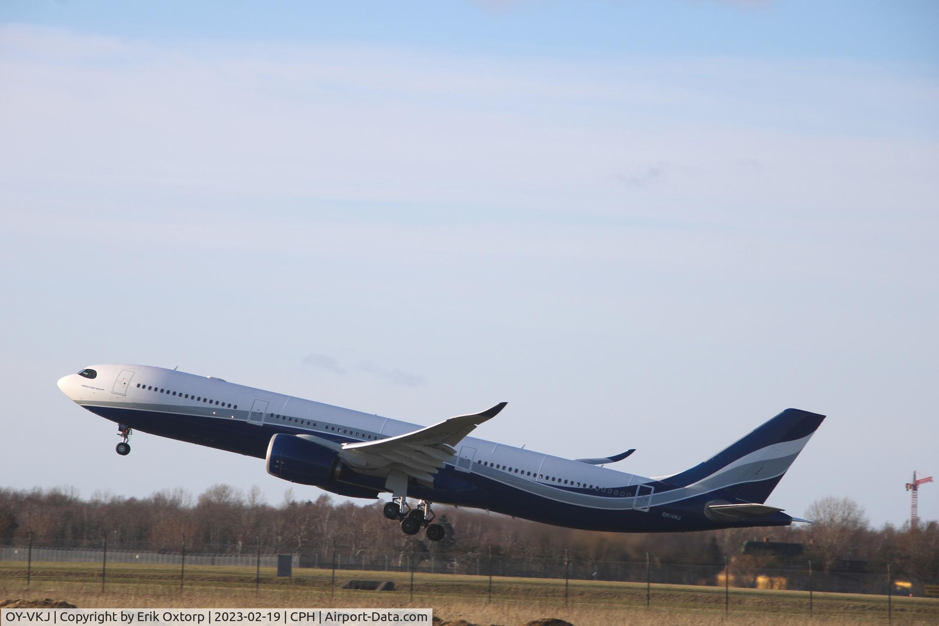 OY-VKJ, 2021 Airbus A330-941N C/N 1929, OY-VKJ taking off rw 22R