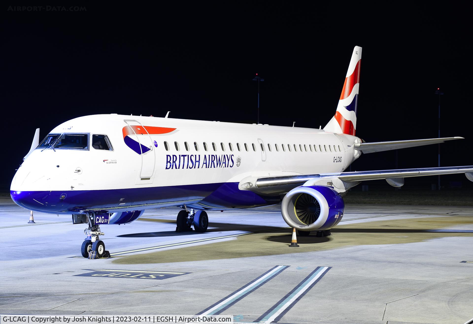 G-LCAG, 2012 Embraer ERJ 190-100 SR C/N 19000560, On Stand After Arrival From LCY.