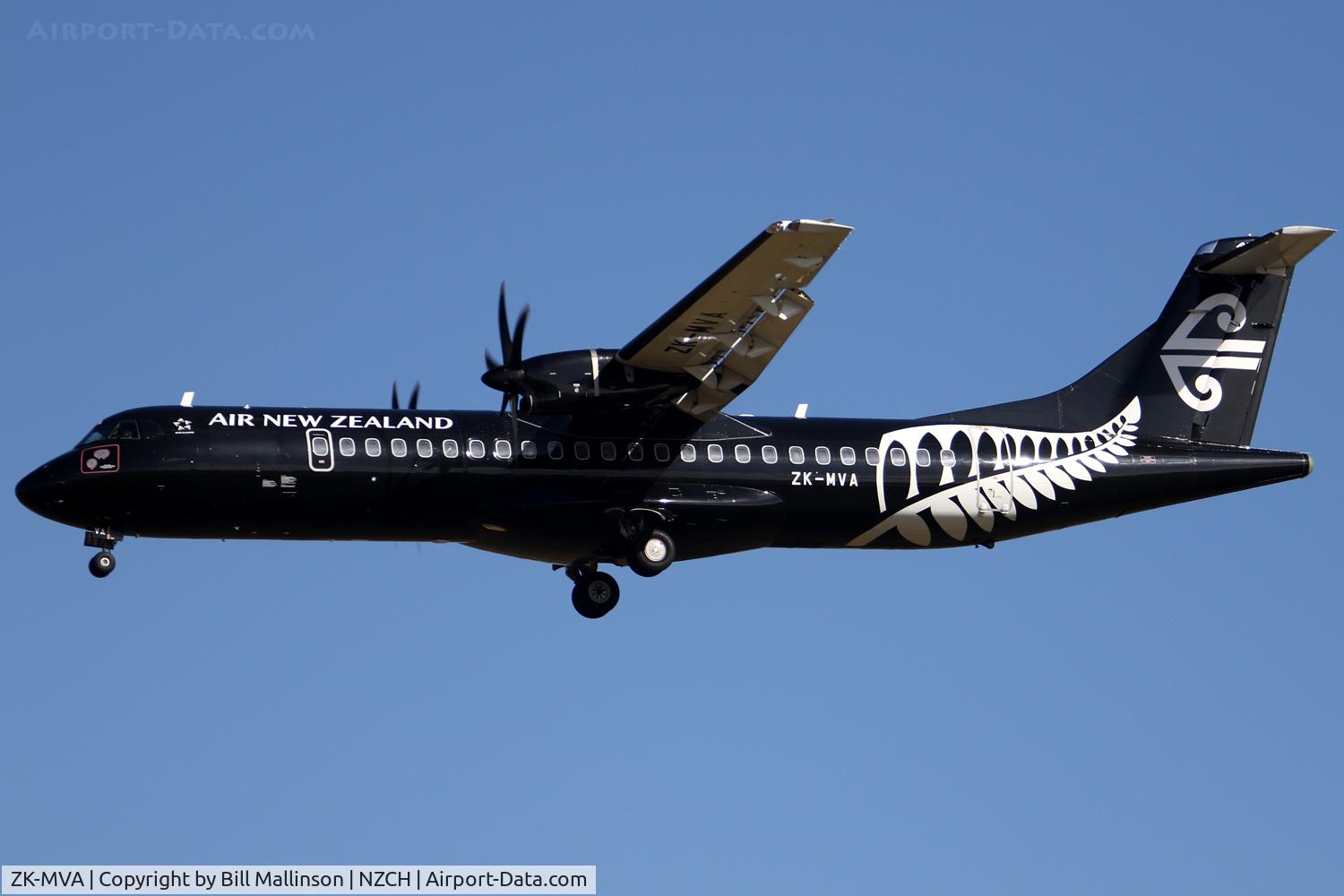ZK-MVA, 2012 ATR 72-600 (72-212A) C/N 1051, finals to 20