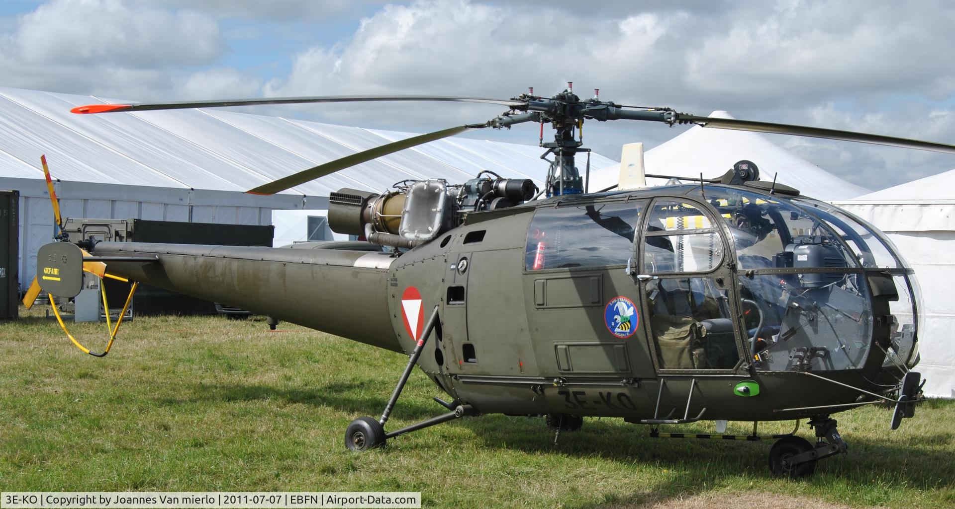 3E-KO, Aerospatiale SA-316B Alouette III C/N 2059, bELGIUM