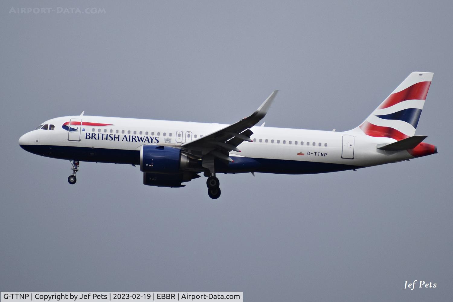 G-TTNP, 2020 Airbus A321-251N C/N 10548, Final approach to Brussels Airport.