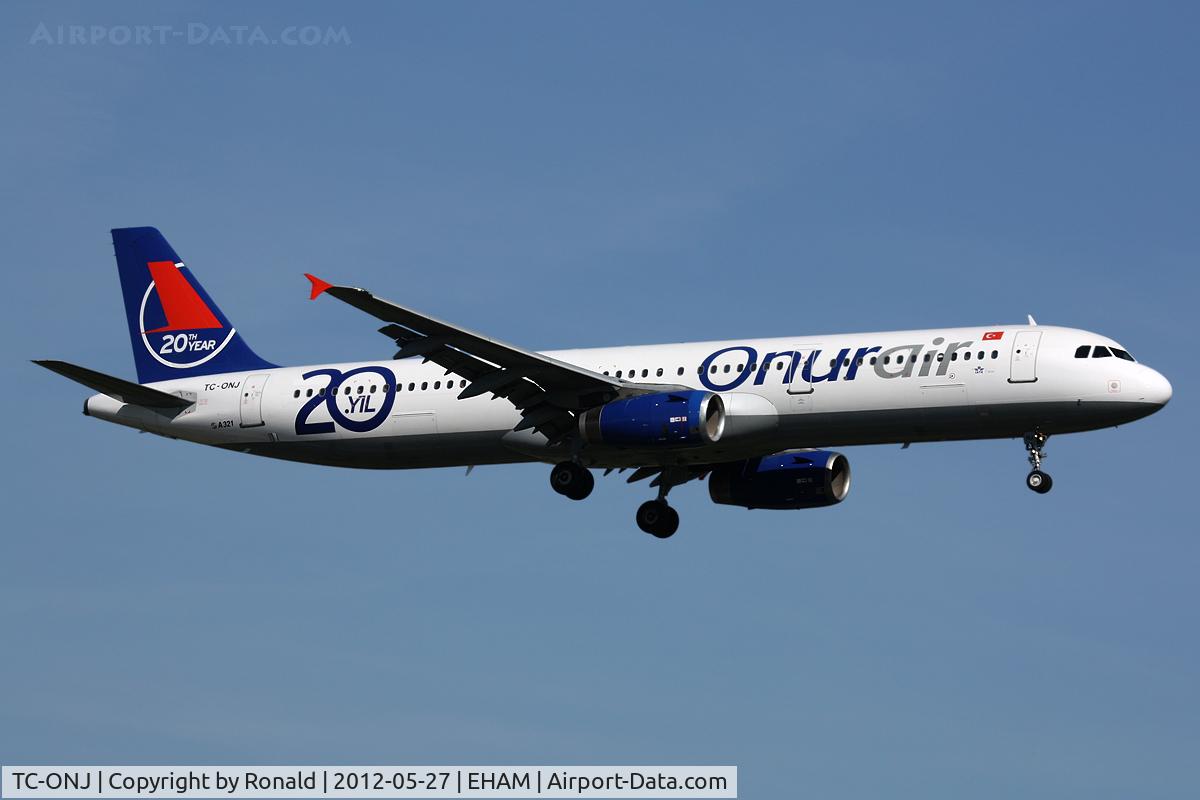 TC-ONJ, 1993 Airbus A321-131 C/N 385, at spl