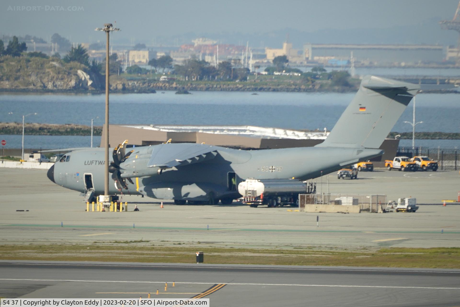 54 37, 2021 Airbus A400M-180 Atlas C/N 113, SFO 2023.