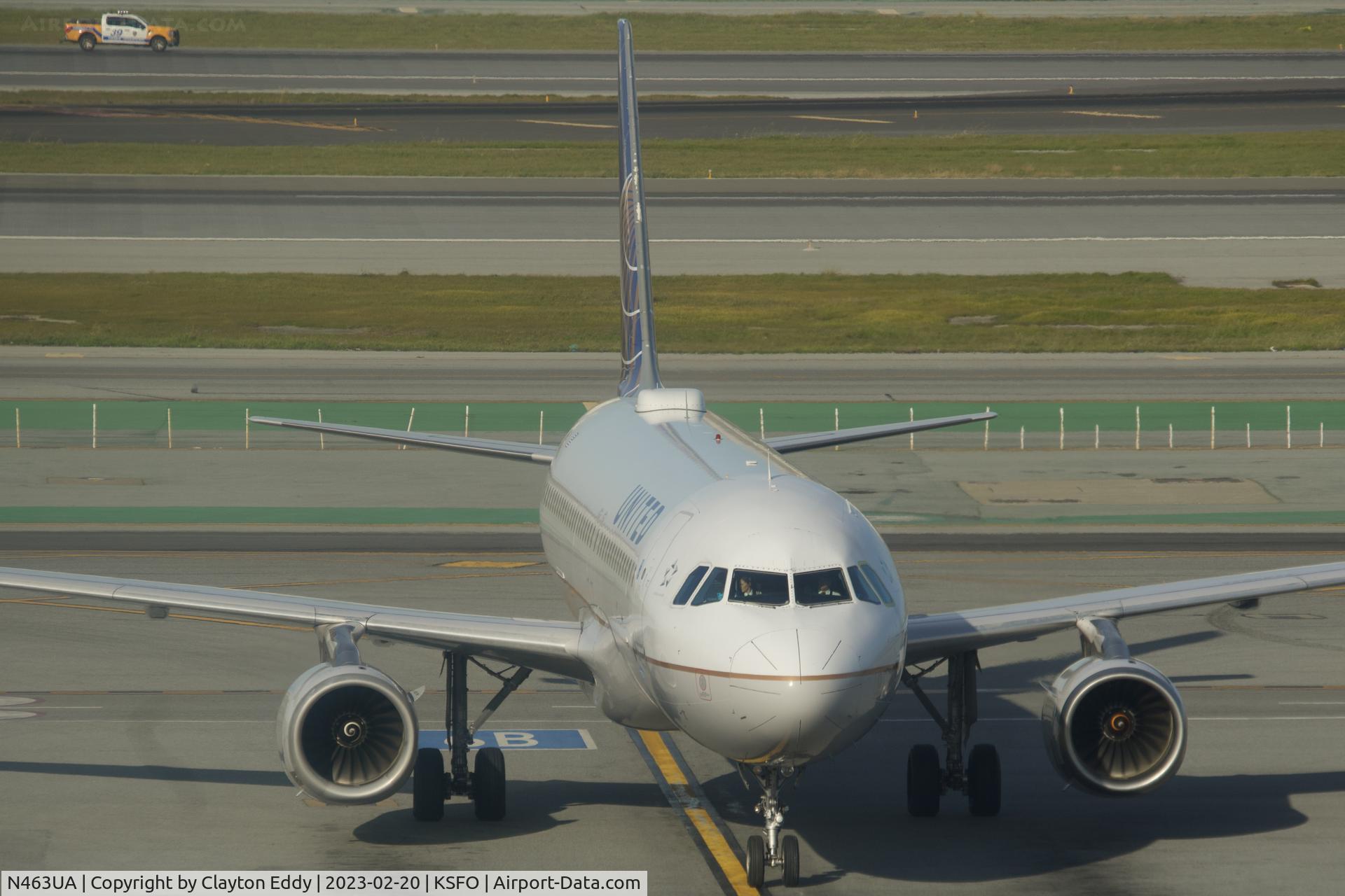 N463UA, 2000 Airbus A320-232 C/N 1282, SFO 2023.
