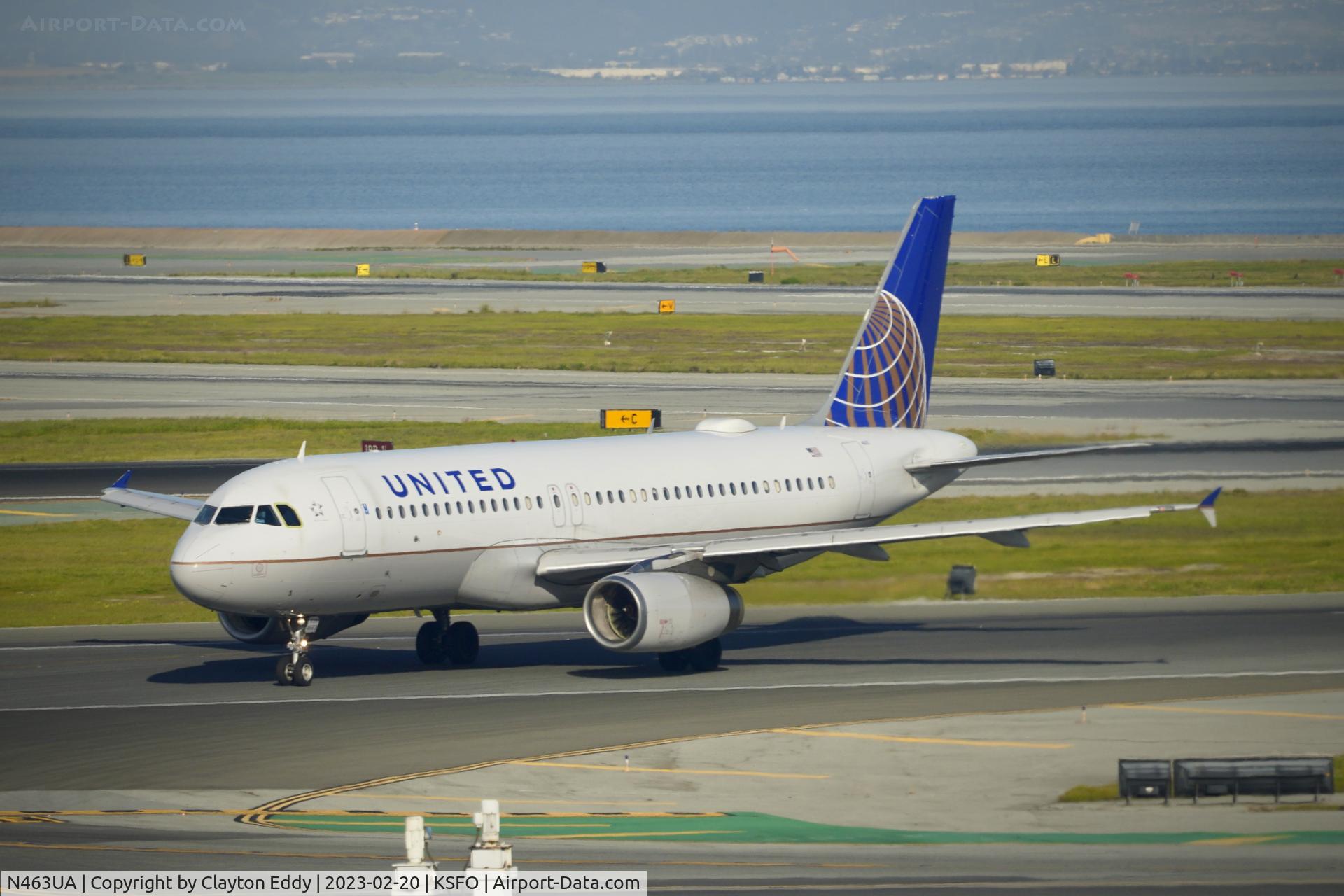 N463UA, 2000 Airbus A320-232 C/N 1282, SFO 2023.