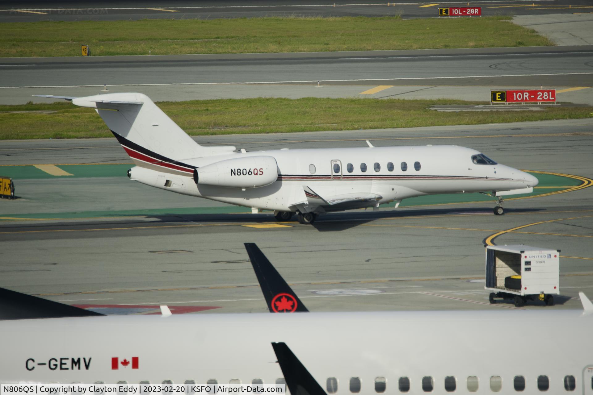 N806QS, 2020 Cessna 700 Citation Longitude C/N 700-0029, SFO 2023.