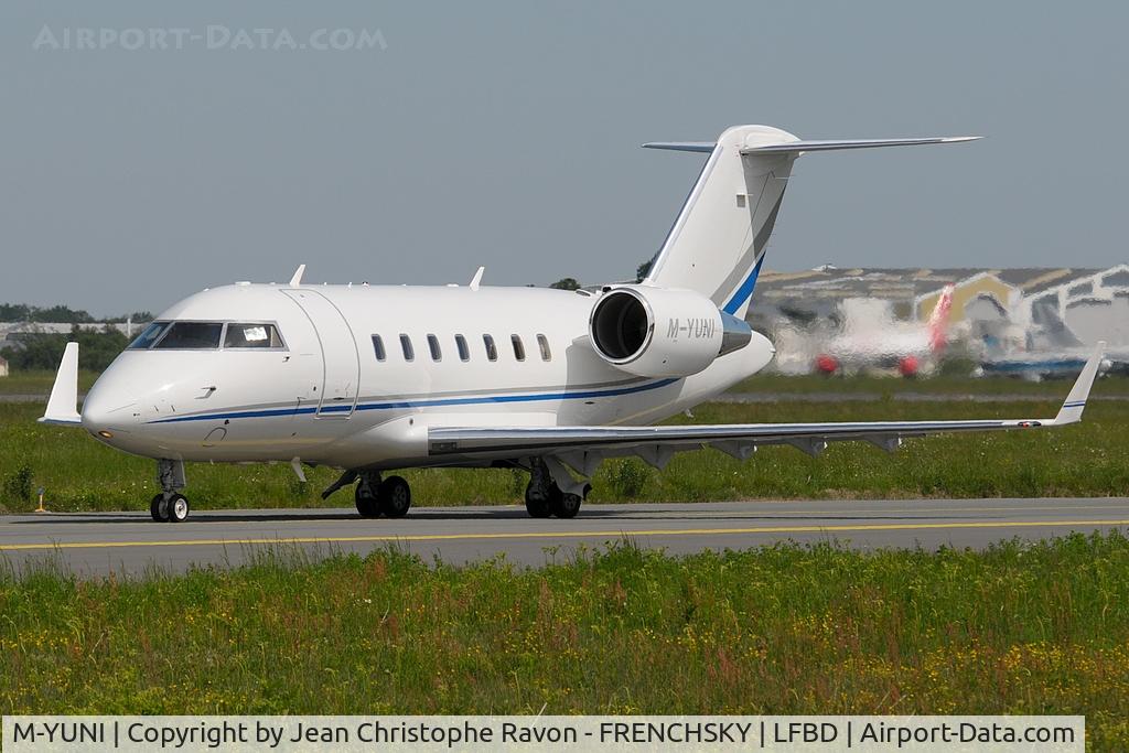 M-YUNI, 2008 Bombardier Challenger 605 (CL-600-2B16) C/N 5751, Unitrans Management