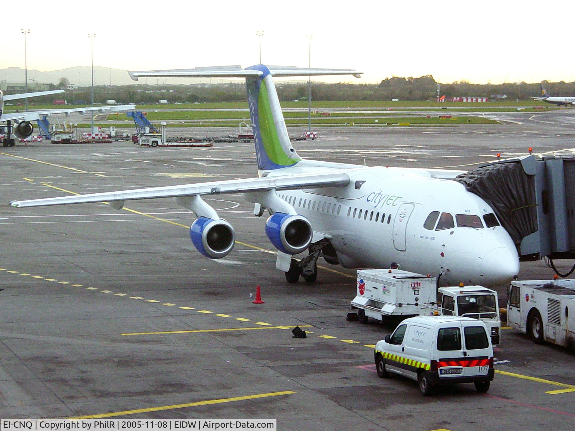 EI-CNQ, 1985 British Aerospace BAe.146-200 C/N E2031, EI-CNQ 1985 BAe146-200 Cityjet DUB