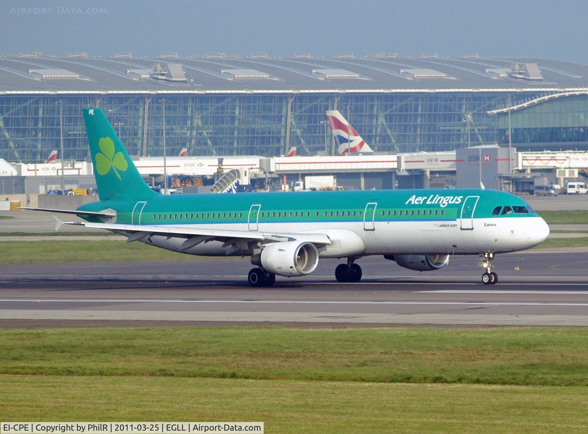 EI-CPE, 1998 Airbus A321-211 C/N 0926, EI-CPE 1998 A321-200 Aer Lingus LHR