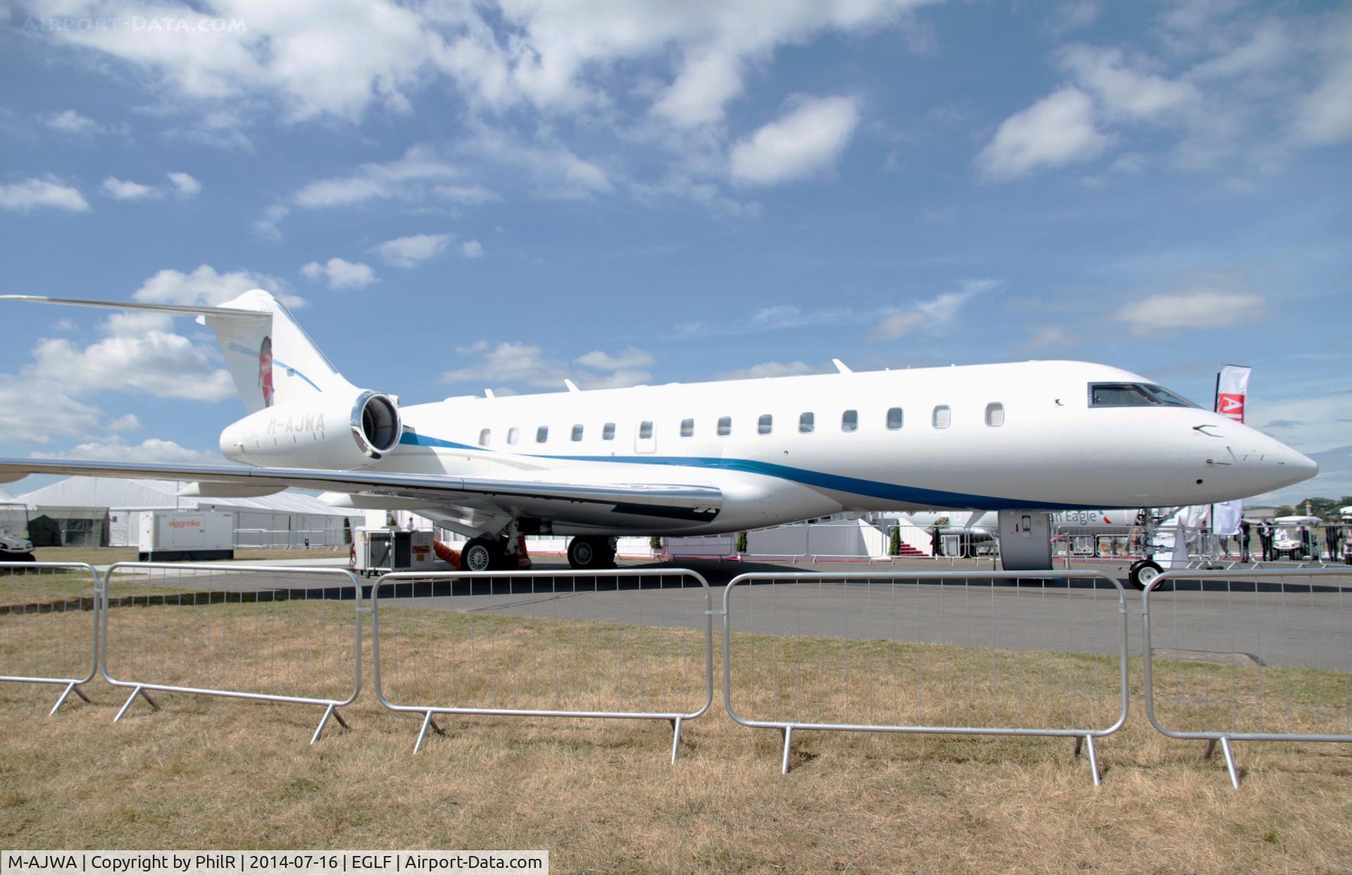 M-AJWA, 2008 Bombardier BD-700-1A11 Global 5000 C/N 9293, M-AJWA 2006 Bombardier BD-700 Global 5000 FAB