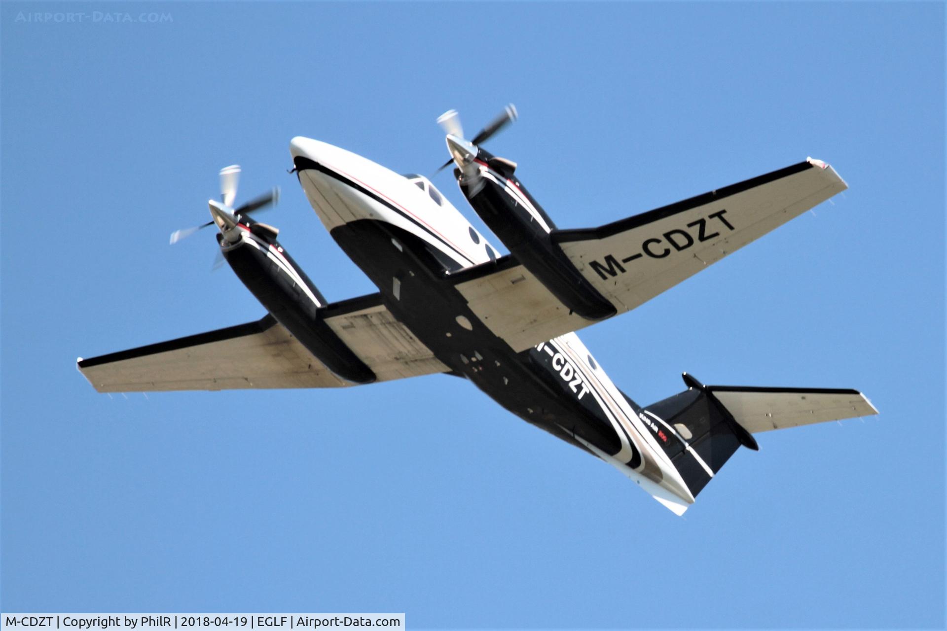 M-CDZT, 1998 Raytheon B200 King Air C/N BB-1619, M-CDZT 1998 Beech B200 King Air Farnborough
