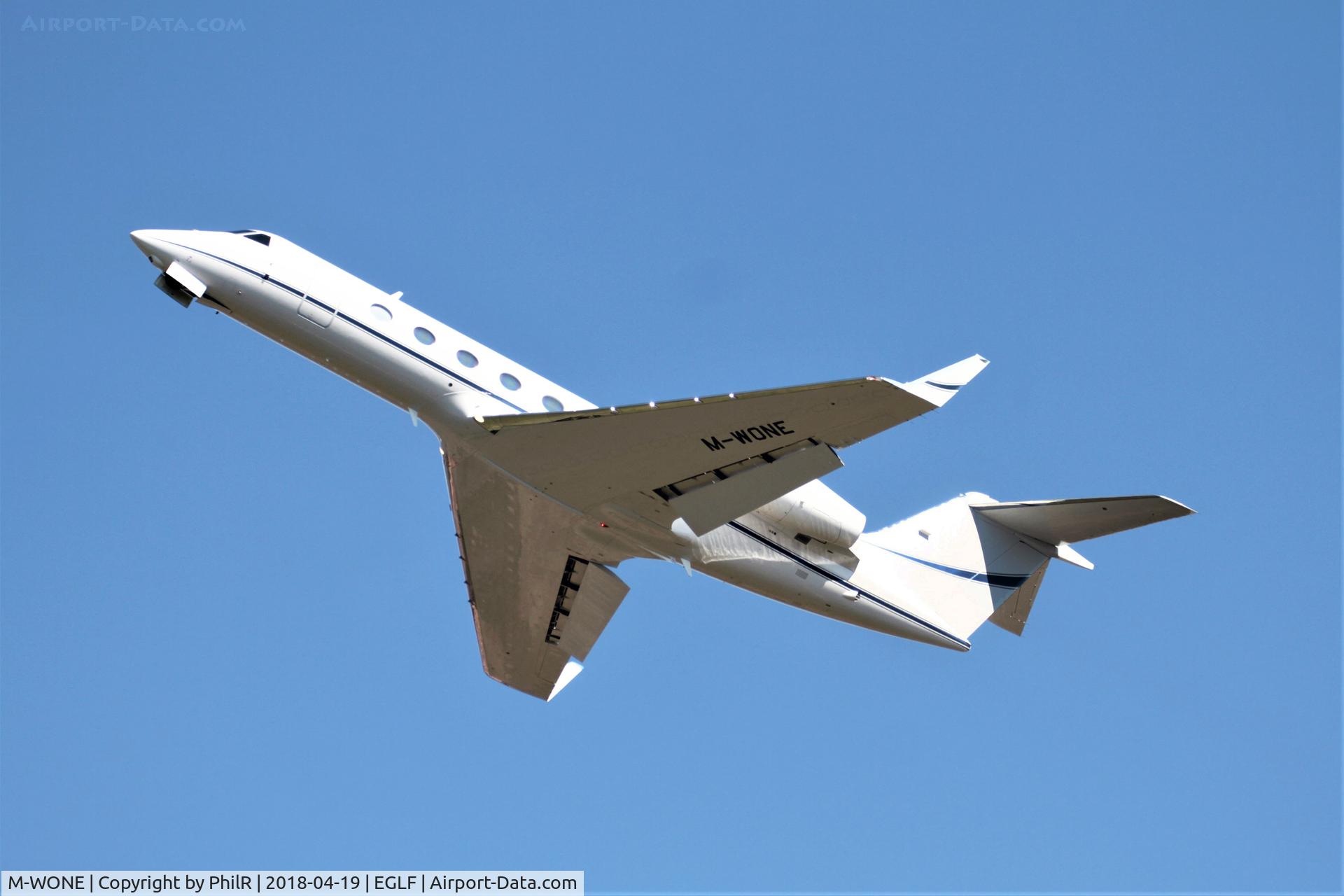 M-WONE, 2014 Gulfstream Aerospace GIV-X (G450) C/N 4319, M-WONE 2014 Gulfstream G450 Farnborough