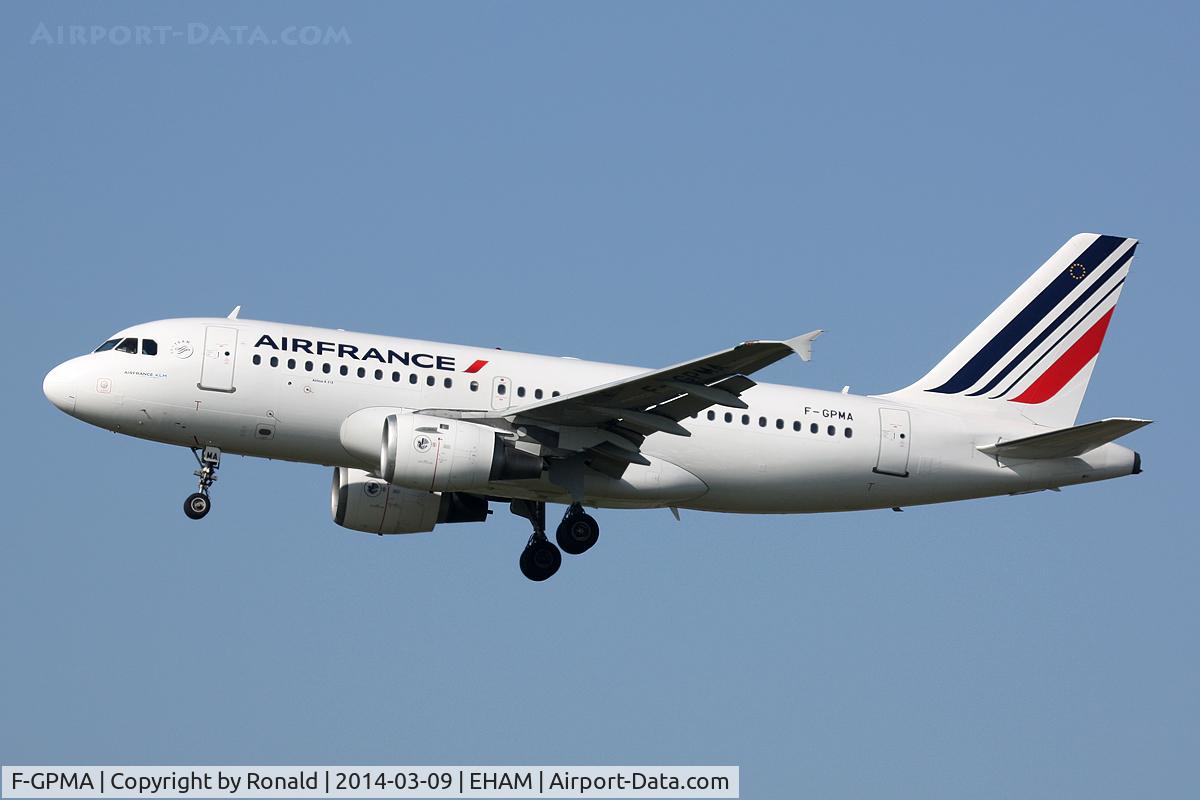F-GPMA, 1998 Airbus A319-113 C/N 598, at spl