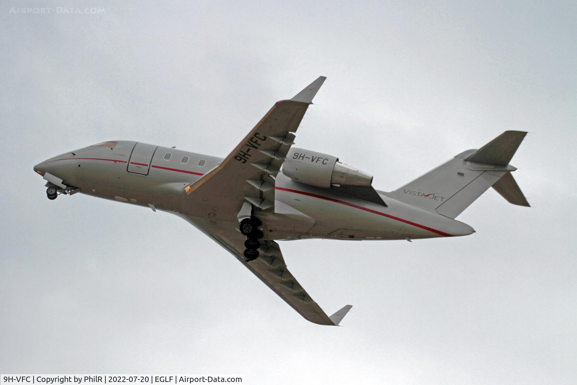 9H-VFC, 2015 Bombardier Challenger 605 (CL-600-2B16) C/N 5972, 9H-VFC 2014 Bombardier Challenger 605 Farnborough