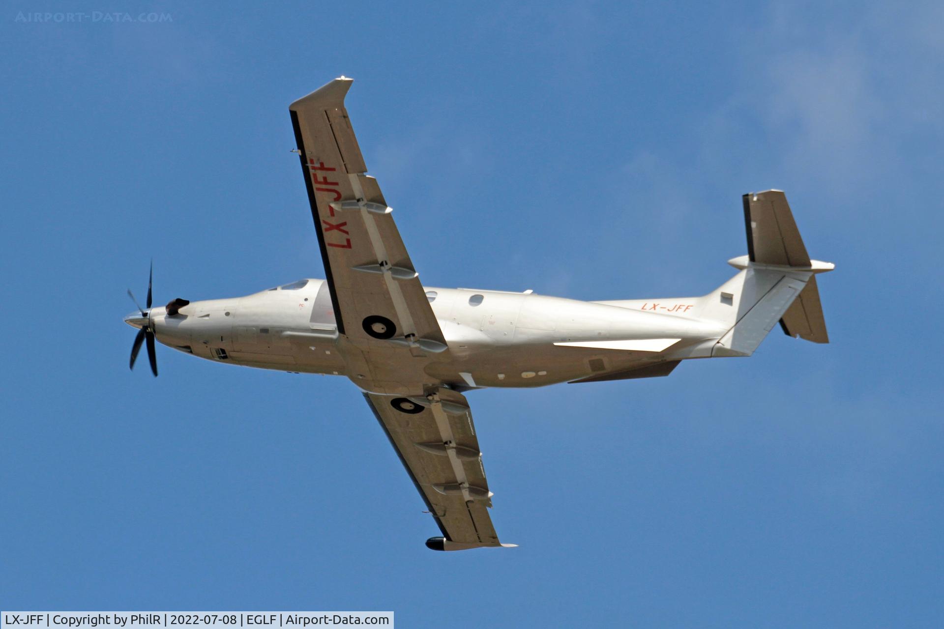LX-JFF, 2018 Pilatus PC-12/47E C/N 1857, LX-JFF 2018 Pilatus PC-12/47E Farnborough