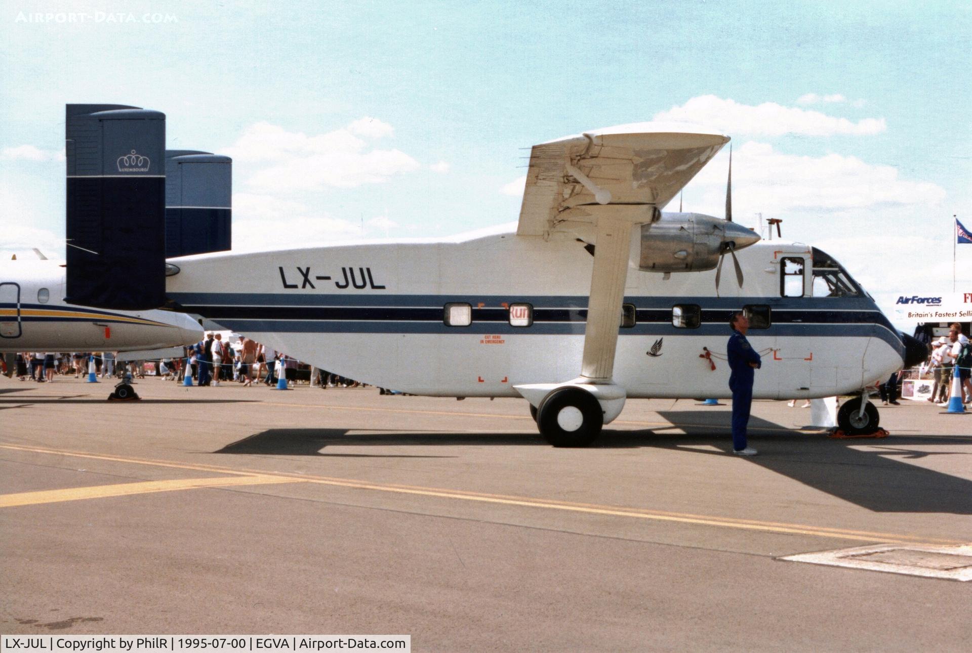 LX-JUL, 1975 Short SC-7 Skyvan 3-100 C/N SH.1943, LX-JUL 1975 Short SC7 Skyvan 3 IAT RAF Fairford