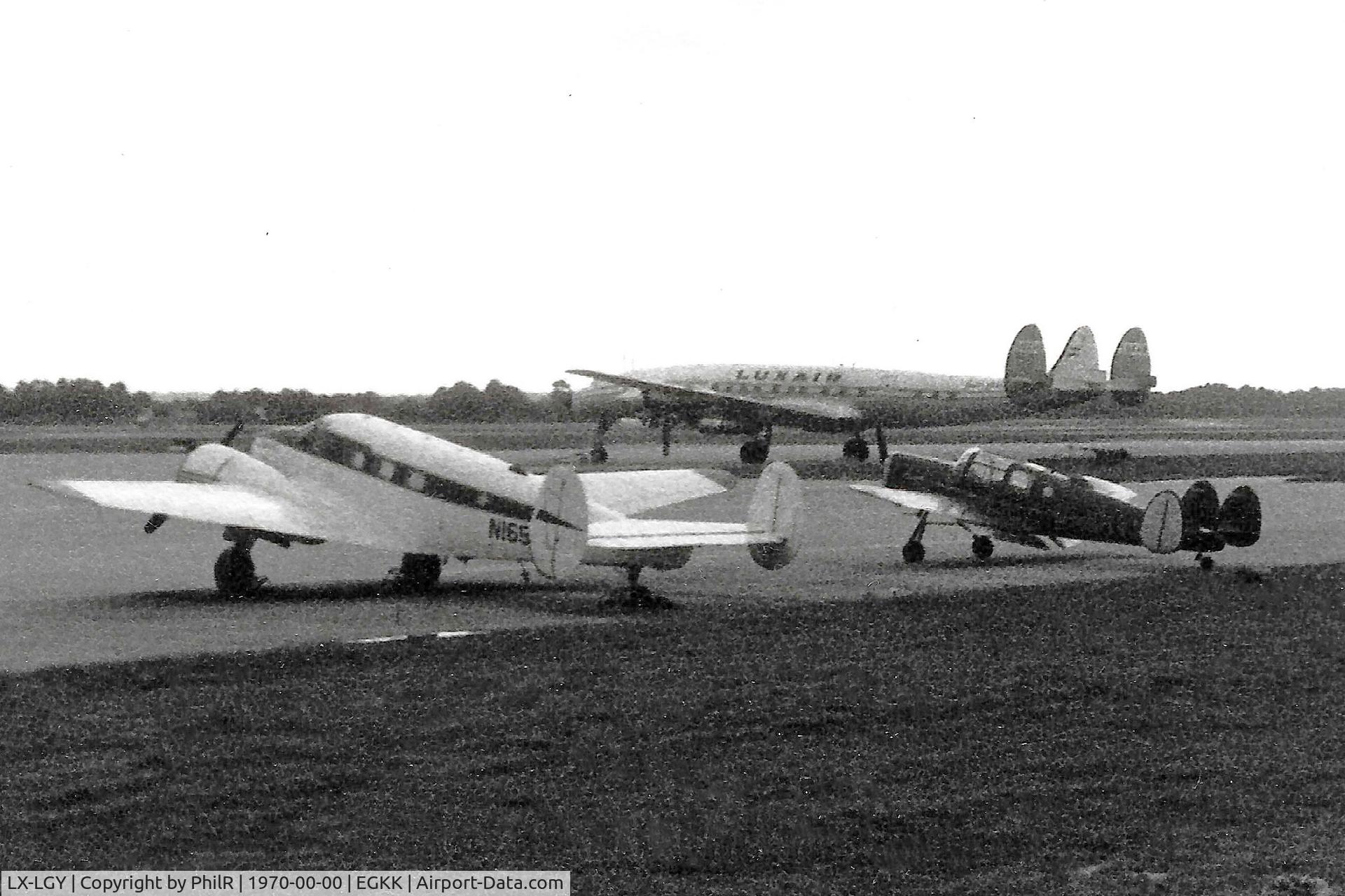 LX-LGY, 1957 Lockheed L-1649A-98-11 Starliner C/N 1036, LX-LGY 1957 Lockheed L-1649A Starliner (Luxair) Trek Gatwick c1970