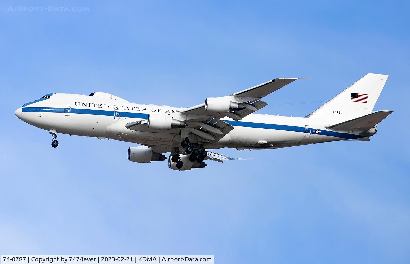 74-0787, 1974 Boeing E-4B C/N 20684, CLUB26 KDMA