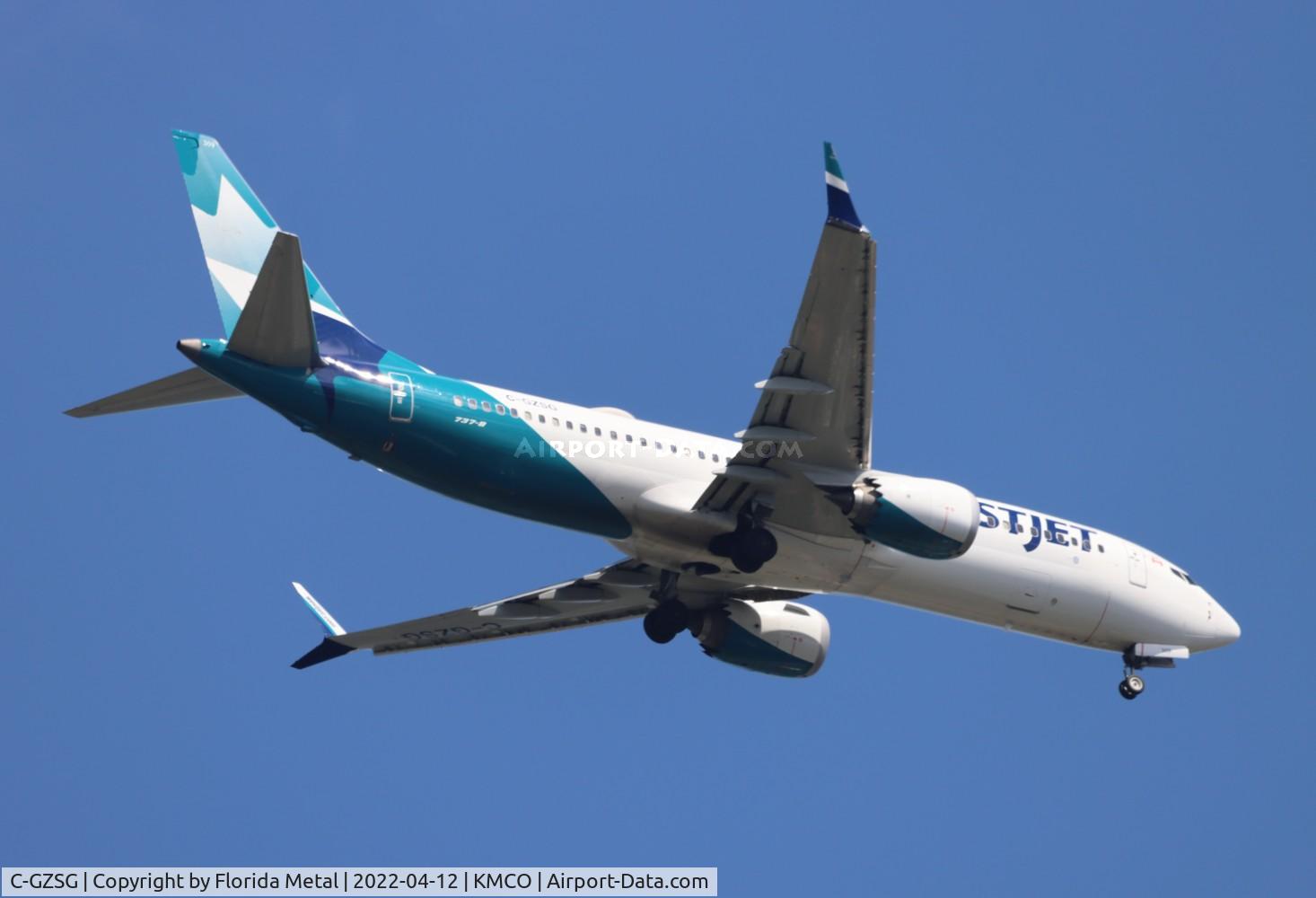 C-GZSG, 2018 Boeing 737-8 MAX C/N 60516, WestJet 737-8 MAX zx