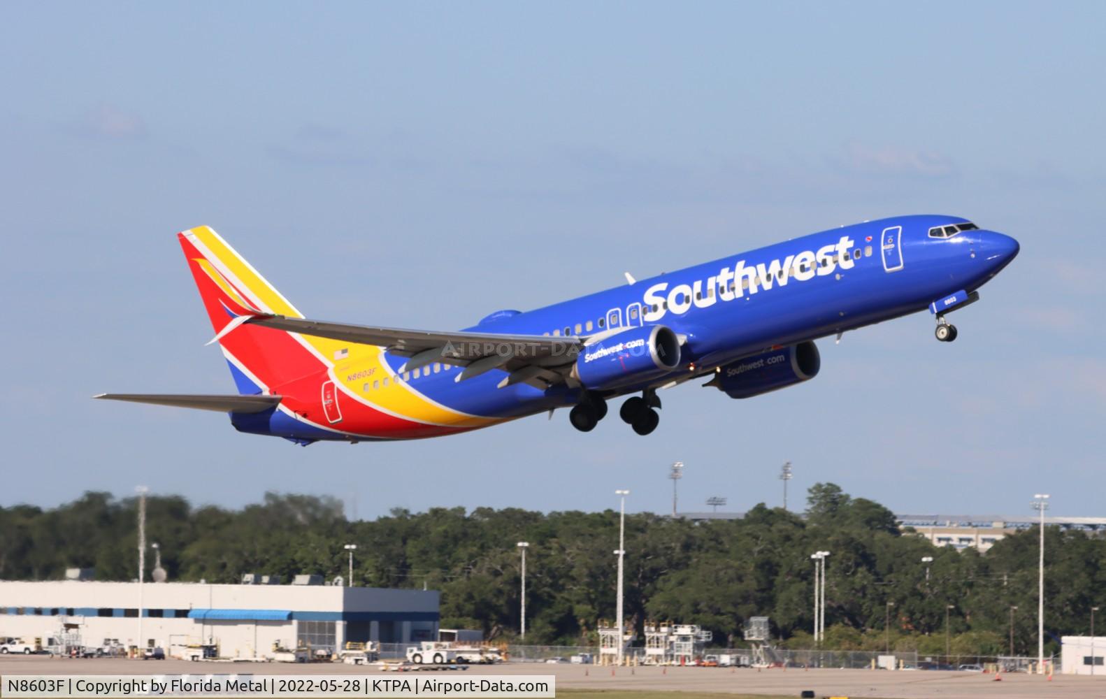 N8603F, 2012 Boeing 737-8H4 C/N 38875, TPA 2022