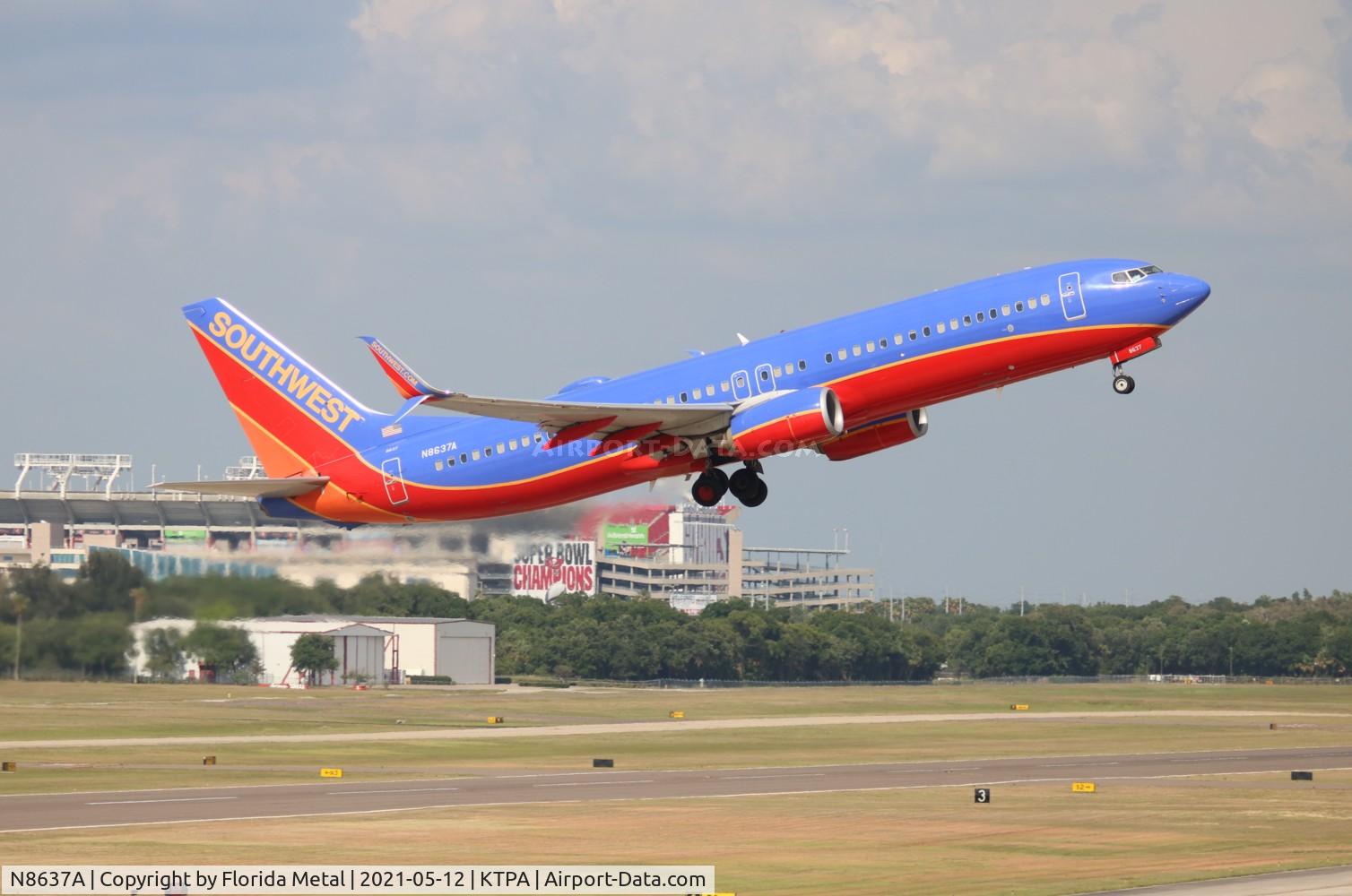 N8637A, 2014 Boeing 737-8H4 C/N 42523, TPA 2021