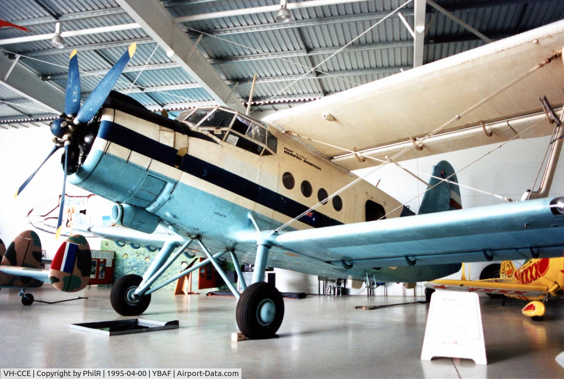 VH-CCE, 1989 Antonov An-2TP C/N 1G234-09, VH-CCE 1989 Antanov An-2TP Hempels Aviation Archerfield