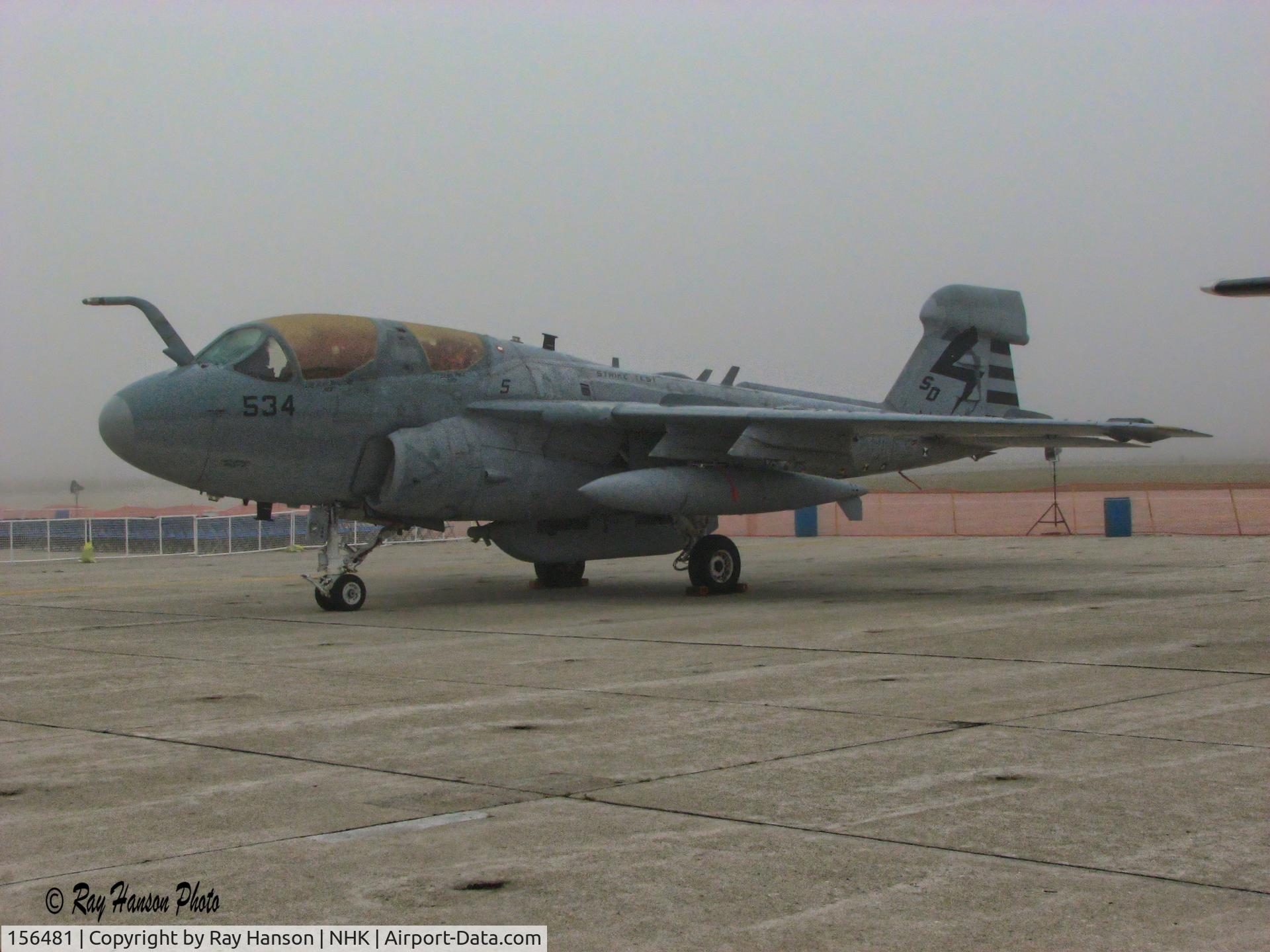 156481, Grumman EA-6B Prowler C/N P-4, EA-^B 156481 visiting NAS Brunswick, ME in 2008