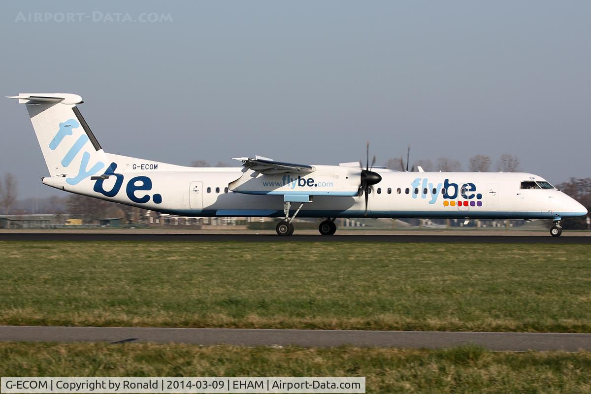 G-ECOM, 2008 De Havilland Canada DHC-8-402Q Dash 8 C/N 4233, at spl