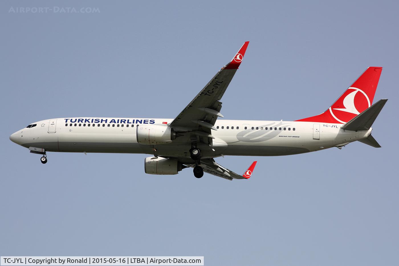 TC-JYL, 2015 Boeing 737-9F2/ER C/N 42010, at ist
