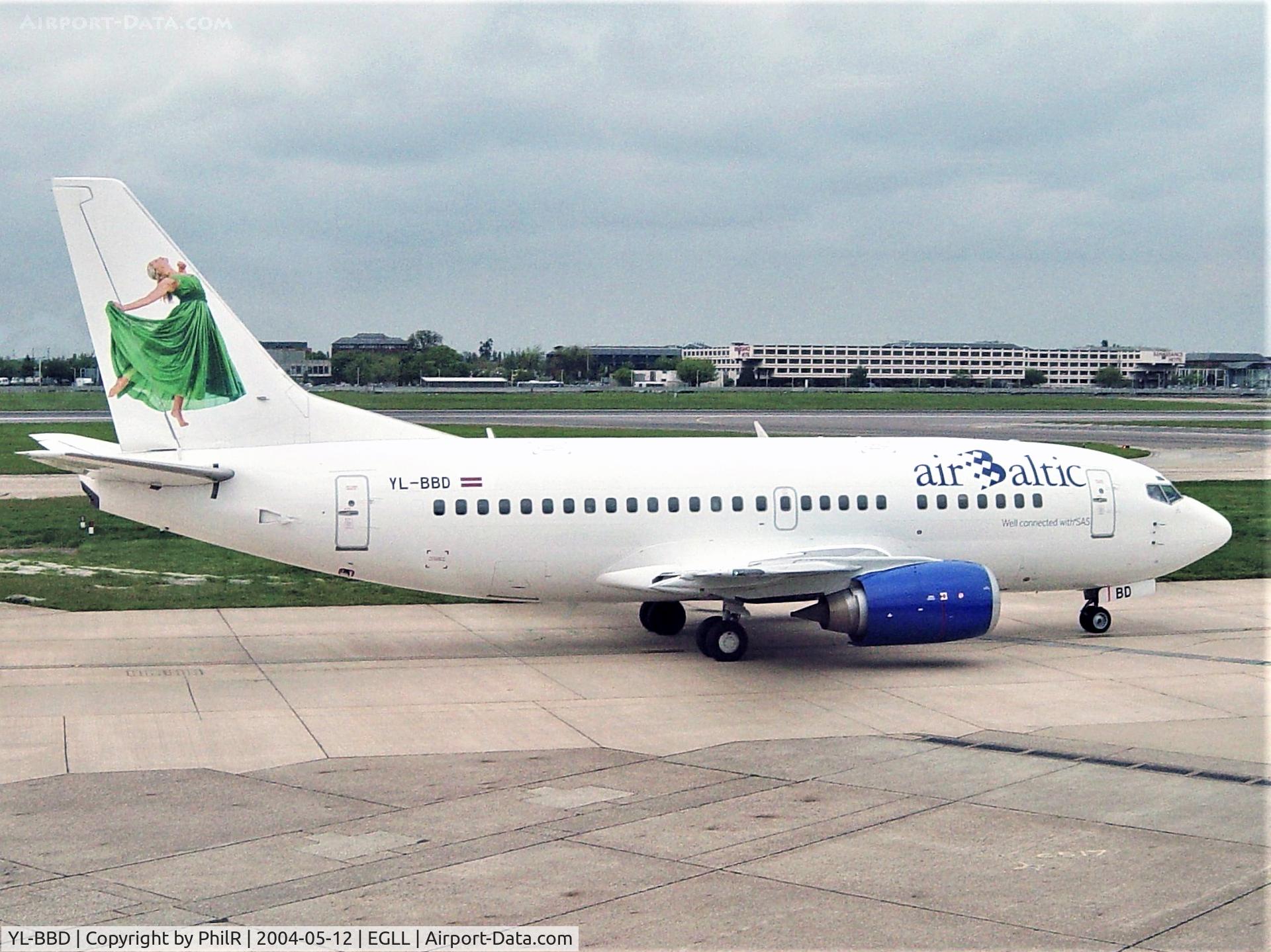 YL-BBD, 1999 Boeing 737-53S C/N 29075, YL-BBD 1999 B737-500 Air Baltic LHR