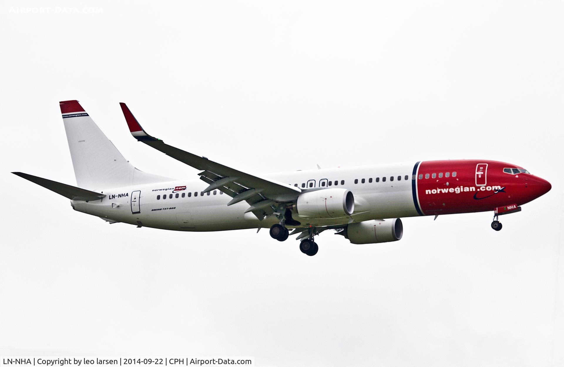 LN-NHA, 2014 Boeing 737-8JP C/N 41129, Copenhagen 22.9.2014